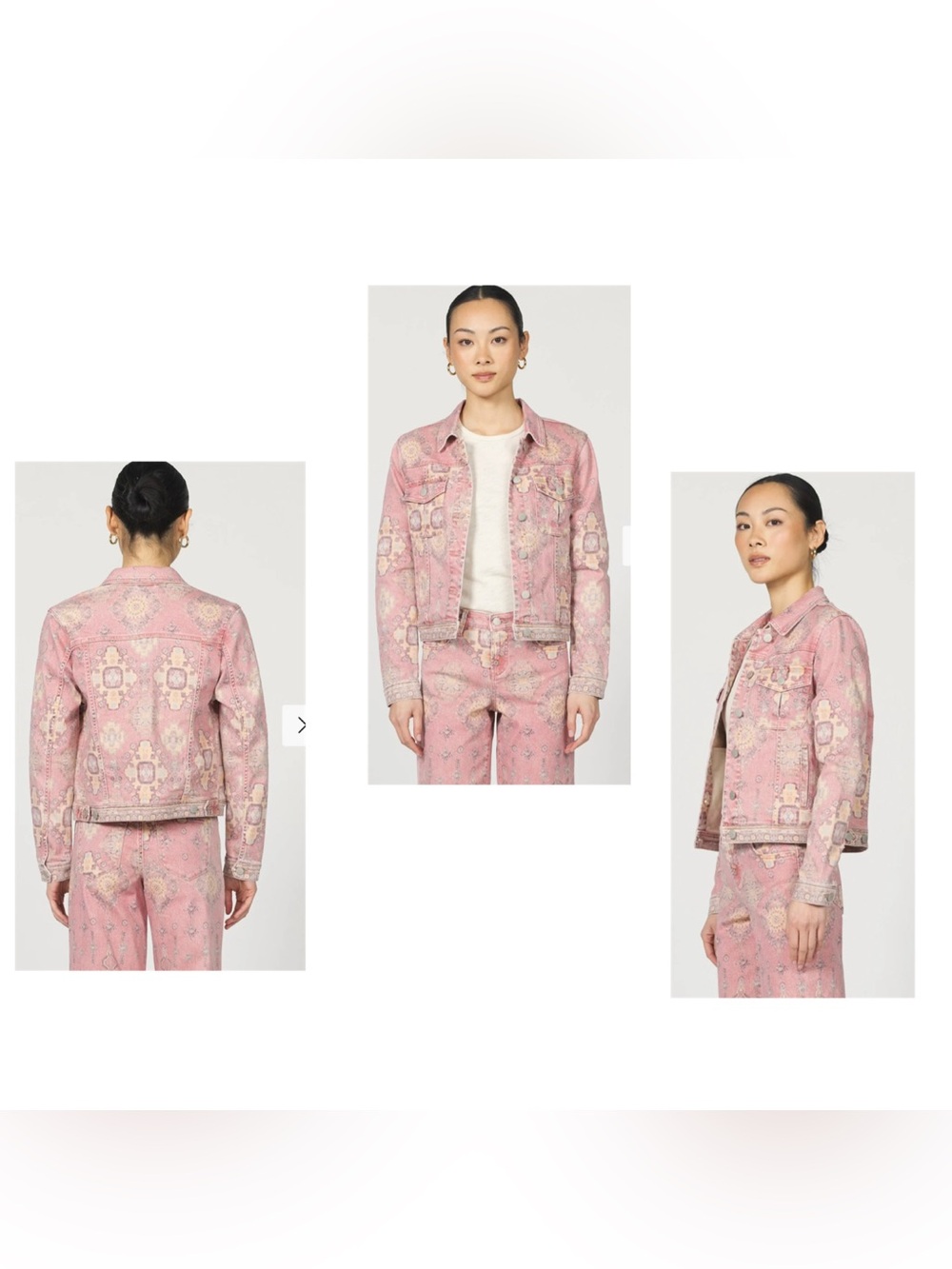 Ainsley Printed Denim Jacket